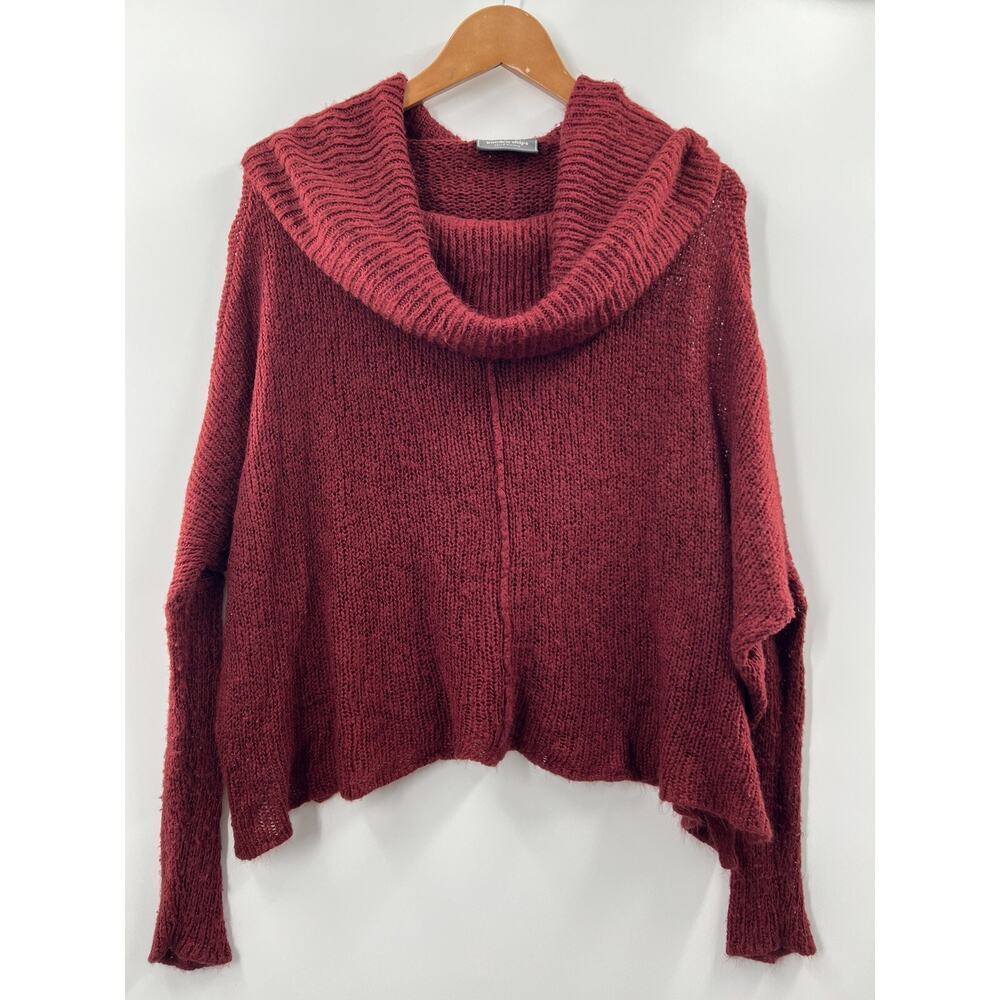 Anthropologie Wooden Ships Women’s Cowl Neck Mohair Wool Blend Knit Sweater X/S